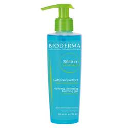 BIODERMA Sebium Gel Moussant antybakteryjny żel do mycia twarzy do cery tłustej i mieszanej 200ml