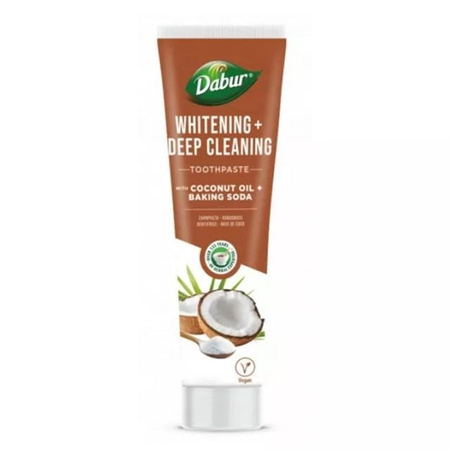Whitening+ Deep Cleaning wybielająca pasta do zębów z olejem kokosowym i sodą oczyszczoną 100ml