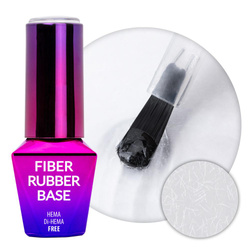 Fiber Rubber Base baza kauczukowa z włóknami do manicure i pedicure Clear 10g