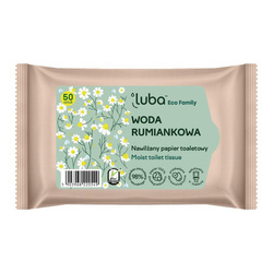Eco Family nawilżany papier toaletowy z Wodą Rumiankową 50szt.