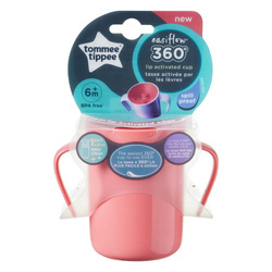Easiflow 360° kubek z uchwytami 6m+ Różowy 200ml