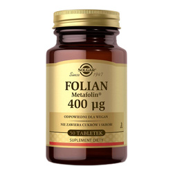 Folian (Metafolin) 400 µg suplement diety 50 tabletek