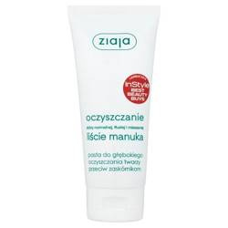 Ziaja Liście Manuka Oczyszczanie pasta do głębokiego oczyszczania twarzy przeciw zaskórniakom 75ml