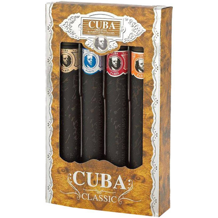 Cuba Original Classic zestaw Gold woda toaletowa + Blue woda toaletowa + Red woda toaletowa + Orange woda toaletowa 4x35ml
