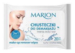 Make-up Remover Wipes chusteczki do demakijażu twarzy oczu i szyi - sucha i wrażliwa skóra 20szt