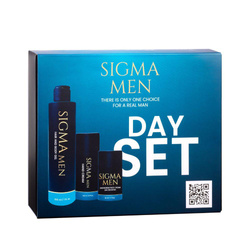Sigma Men Day Set zestaw żel do mycia ciała i włosów 200ml + krem do rąk 100ml + krem na dzień 50ml