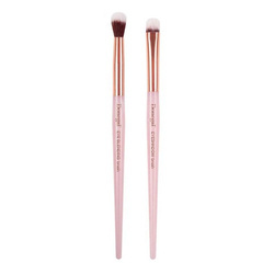 Mineral Pink pędzel do aplikacji i blendowania cieni 2szt