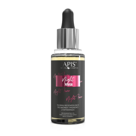 APIS - Night Fever - Oliwka regenerująca do skórek i paznokci z witaminą E 30ml