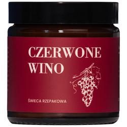 Świeca rzepakowa Czerwone Wino 120ml