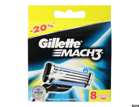 Gillette Mach 3 wymienne ostrza do maszynki do golenia 8 sztuki