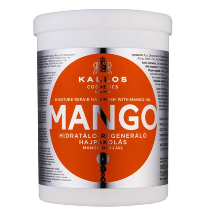 KJMN Moisture Repair Hair Mask With Mango Oil maska do włosów z olejem Mango 1000ml