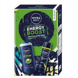 Men Energy Boost zestaw żel pod prysznic 3w1 250ml + antyperspirant w sprayu 150ml