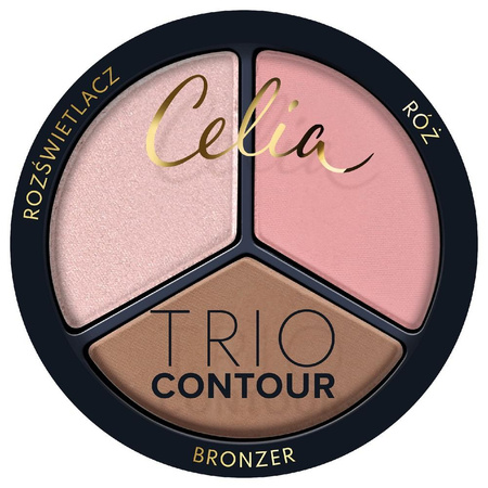 Trio Contour zestaw do konturowania twarzy w pudrze 03
