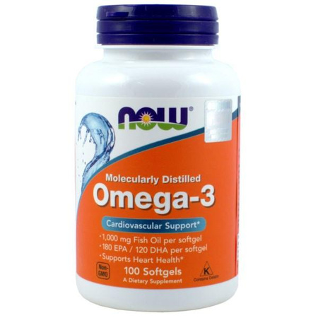 Now Foods Omega-3 1000mg suplement diety 100 kapsułek