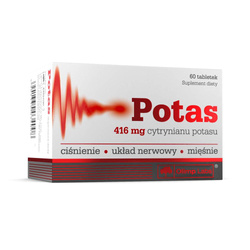 Potas 416 mg suplement diety 60 tabletek