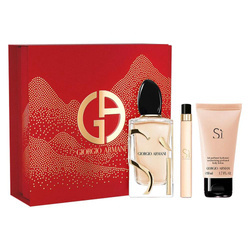 Giorgio Armani Si zestaw woda perfumowana spray 100ml + 10ml + balsam 50ml
