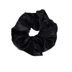 Sister Young Lilu satynowa gumka do włosów scrunchie Black