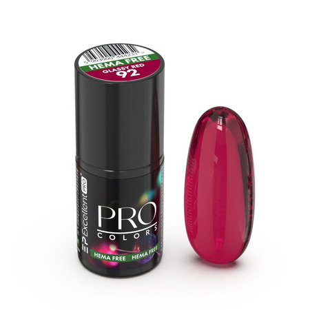 Pro Colors Hema Free lakier hybrydowy 92 Glassy Red 7g