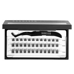 NanoLash DIY Eyelash Extensions Stick & Go kępki sztucznych rzęs z aplikatorem Harmony 36szt.