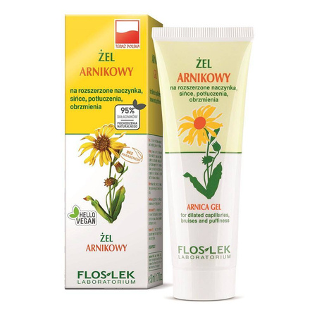 Żel arnikowy na rozszerzone naczynka sińce potłuczenia i obrzmienia 50ml