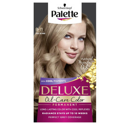 Deluxe Oil-Care Color farba do włosów trwale koloryzująca z mikroolejkami 8-11 Chłodny Blond
