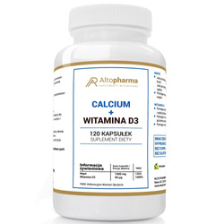AltoPharma Calcium + Witamina D3 suplement diety 120 kapsułek