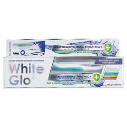 Antibacterial Protect Mouthwash Toothpaste antybakteryjna wybielająca pasta do zębów 150g/100ml + szczoteczka