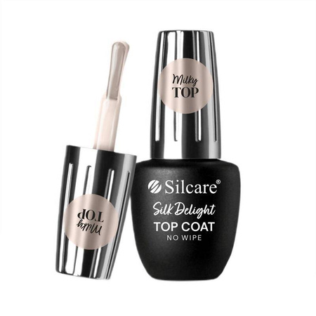 SILCARE Top Coat Silk Delight No Wipe top do lakierów hybrydowych 9ml