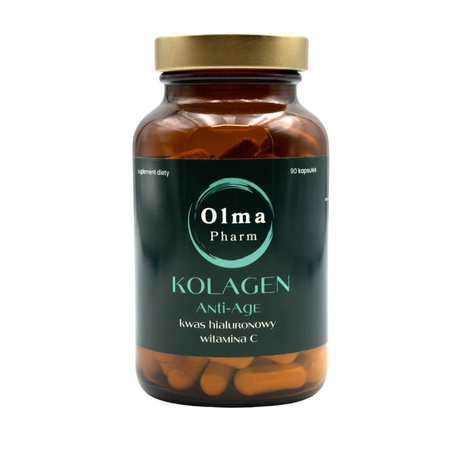 Kolagen Anti-Age Kwas Hialuronowy + Witamina C suplement diety 90 kapsułek
