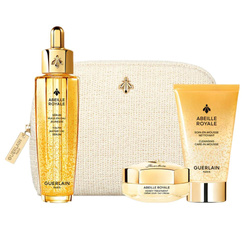 Abeille Royale Age-Defying Programme Youth Watery Oil Serum zestaw serum do twarzy 50ml + krem na dzień 15ml + pianka oczyszczająca 40ml + kosmetyczka