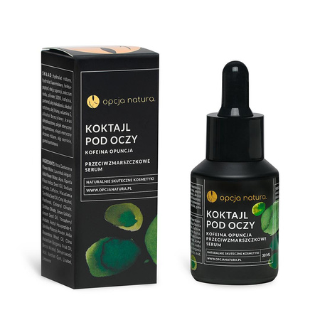 Opcja Natura Koktajl pod oczy przeciwzmarszczkowe serum Kofeina & Opuncja 30ml