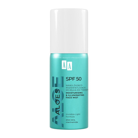 Aloes nawilżająco-rozświetlająca mgiełka do twarzy SPF50 100ml