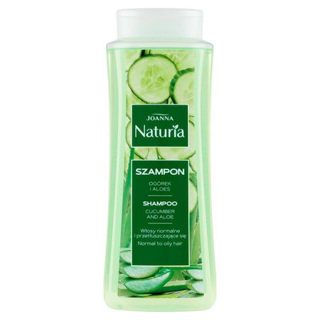 Naturia szampon do włosów normalnych i przetłuszczających się Ogórek i Aloes 500ml