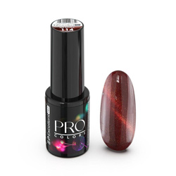 Pro Colors Hema Free CatEye lakier hybrydowy 114 Red Bauble 7g