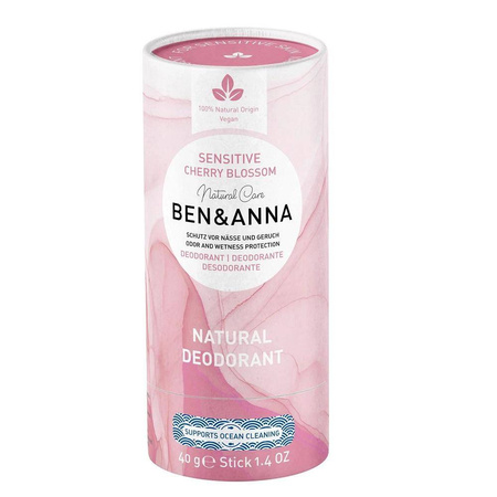 Ben&Anna Natural Deodorant naturalny dezodorant bez sody Sensitive Japanese Cherry Blossom 40g