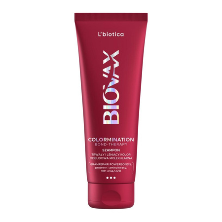Biovax Colormination Bond-Therapy odbudowujący szampon wydłużający trwałość koloru 200ml