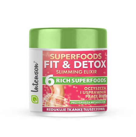 Intenson Superfoods Fit & Detox Elixir koktajl błonnikowy suplement diety 135g