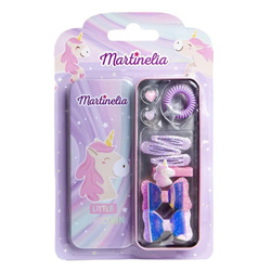 Little Unicorn zestaw ozdób do włosów dla dzieci w metalowym pudełku