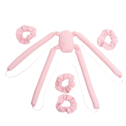 CoolCurl Spider Set wałki do kręcenia włosów na zimno do włosów długiej i średniej długości Pink 4szt