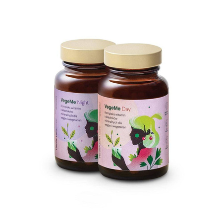 Health Labs Care Zestaw VegeMe codzienne wsparcie i uzupełnienie diety roślinnej VegeMe Day 30 kapsułek + VegeMe Night 30 kapsułek