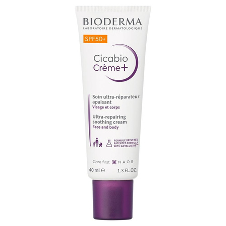 BIODERMA Cicabio Creme+ krem łagodząco-odbudowujący SPF50+ 40ml