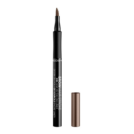 Gosh Brow Hair Stroke precyzyjny pisak do stylizacji brwi 002 Grey Brown