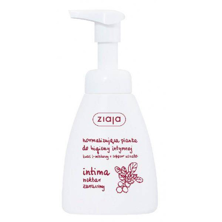 Ziaja Intima normalizująca pianka do higieny intymnej Nektar Żurawiny 250ml