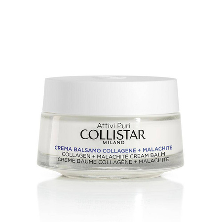 Collistar Attivi Puri Collagen + Malachite Cream Balm przeciwzmarszczkowy krem-balsam do twarzy z kolagenem i malachitem 50ml