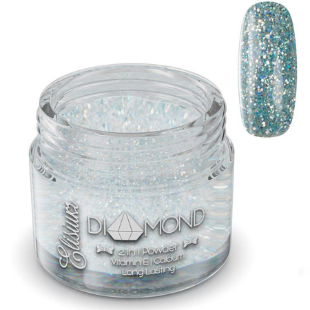 Diamond 2in1 Powder proszek do manicure tytanowego D08 Frothing Blue 23g