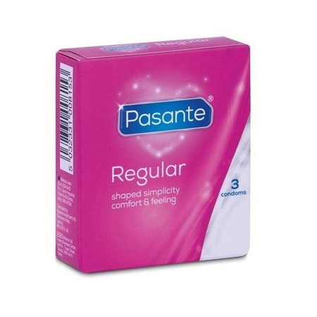 Regular lubrykowane prezerwatywy o anatomicznym kształcie 3szt