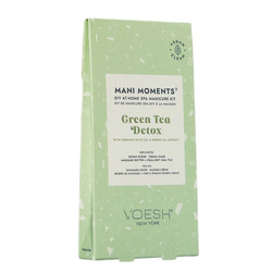 Mani Moments Green Tea Detox zestaw do manicure peeling cukrowy + maska kremowa + masło do masażu + pilnik do paznokci