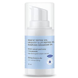 Liftingująco-ujędrniające serum-krem pod oczy i na powieki z peptydami i ceramidami 15ml