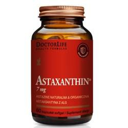 Doctor Life Astaxanthin 7mg naturalna astaksantyna suplement diety 60 kapsułek