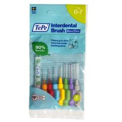 Original szczoteczki międzyzębowe zestaw startowy mix rozmiarów 0.4-1.3mm 8szt